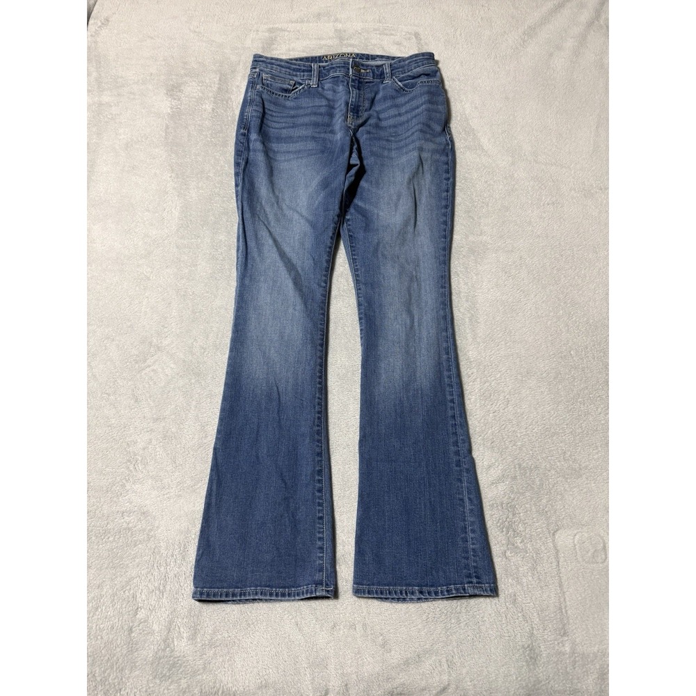 Arizona Jeans Womens 11 Blue Medium Wash Lid Bootcut Stretch Denim 29x30